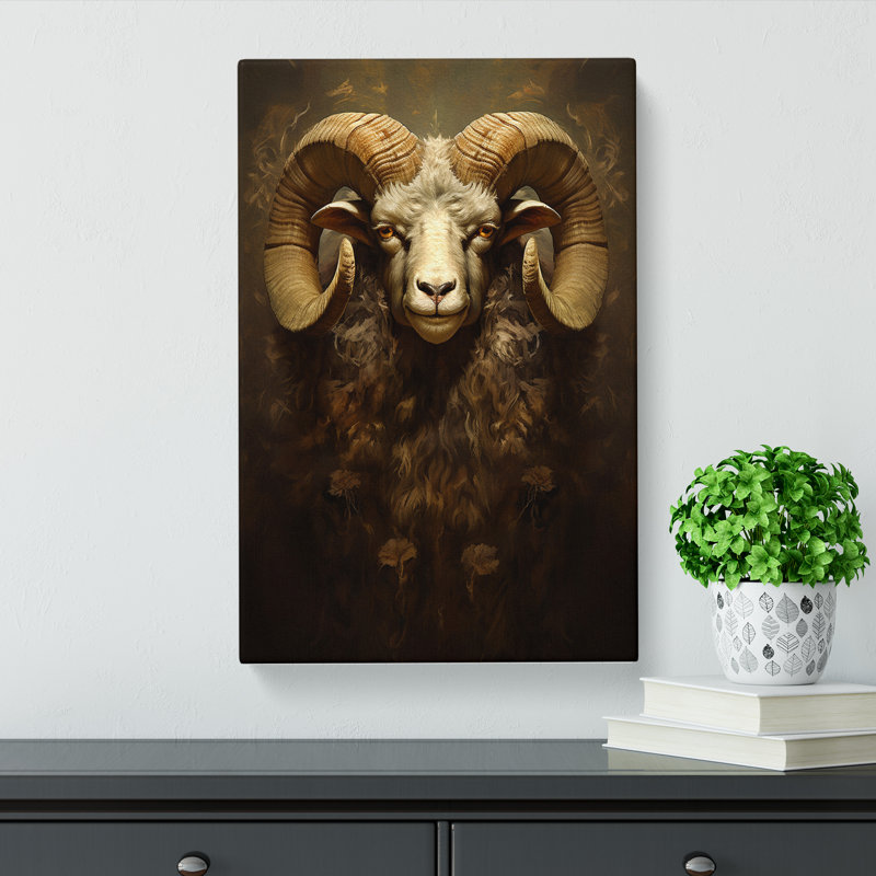 Ram Sheep Victorian - Wrapped Canvas