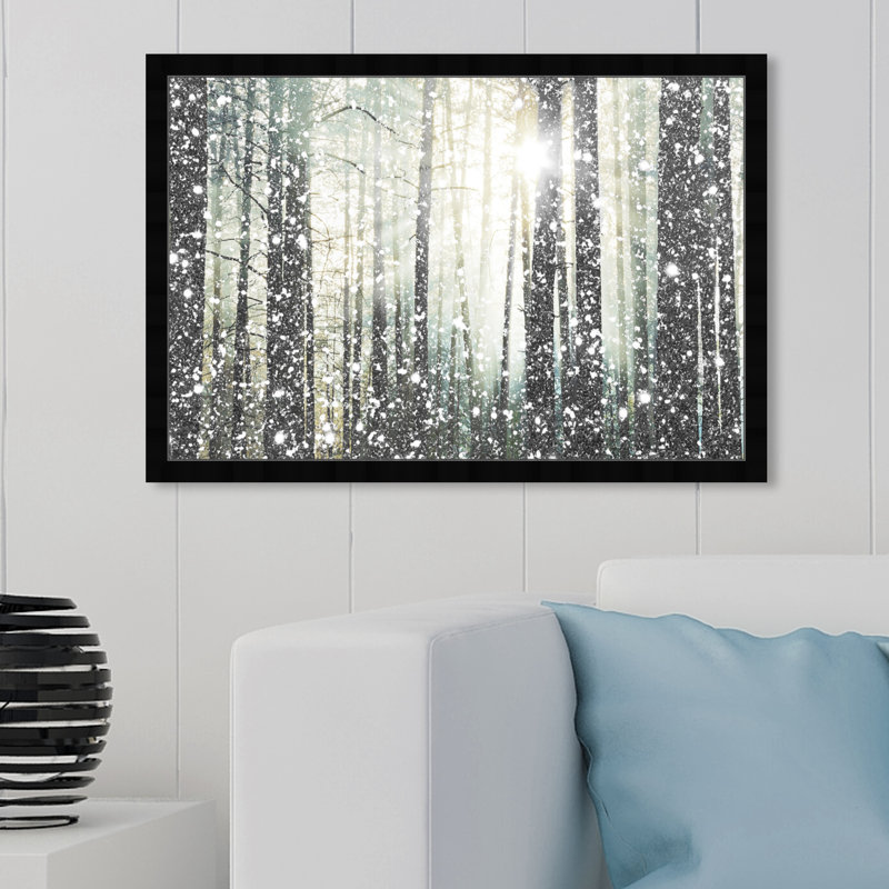 «Magical Forest», reproduction d'impression encadrée, Gold, H 22 po x l 33 po