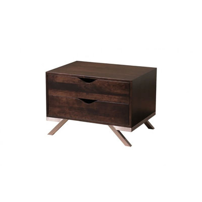 Lake Shore 2 Drawer Nightstand 36'' W Solid Wood Nightstand