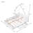 Wood  House Platform Bed With Guardrail And 2 Drawers-1139446904