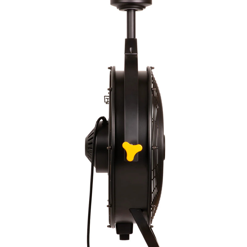 Mule 18'' Black and Yellow Garage Ceiling Fan with Remote