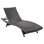 Upshaw Tabatha All Weather Outdoor Patio Wicker HDPE Rattan Chaise Lounge Chair
