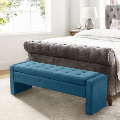 Anthonique 55.1'' W Modern Tufted Upholstered Storage Bench