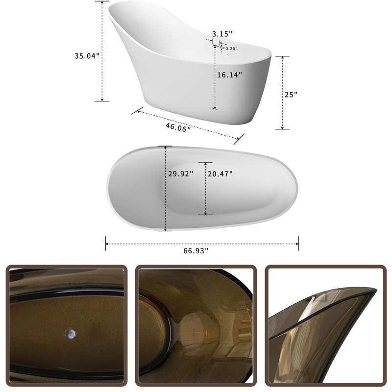 Solid Surface Bathtub