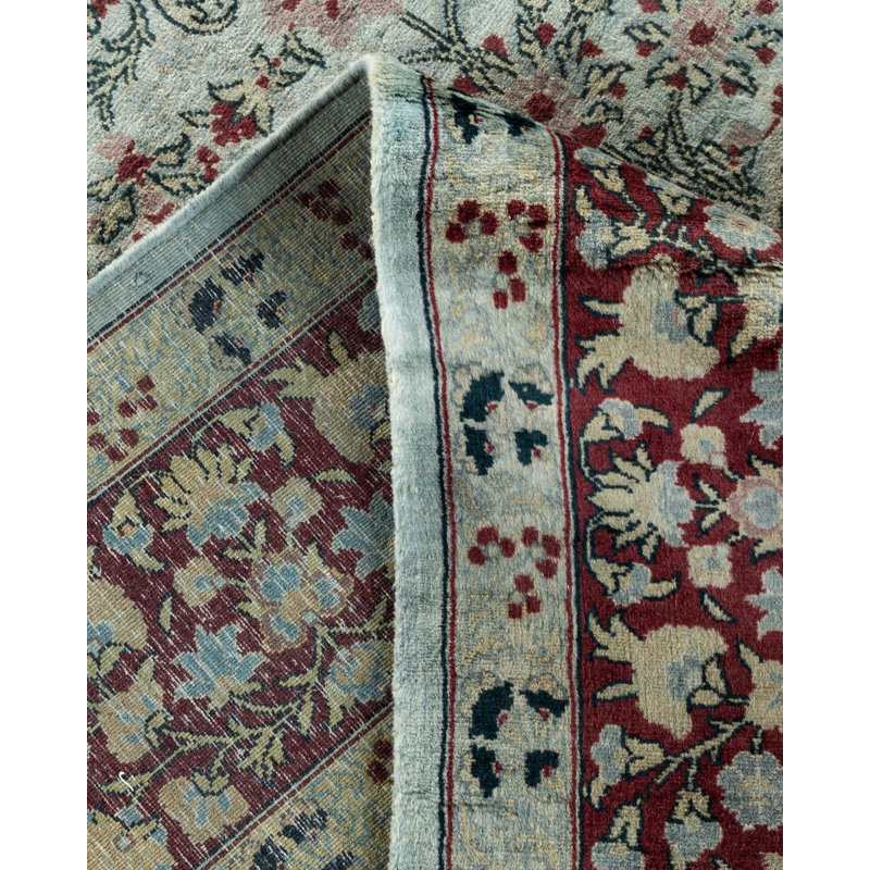 Tapis noué à la main Mazarine, unique en son genre - gris