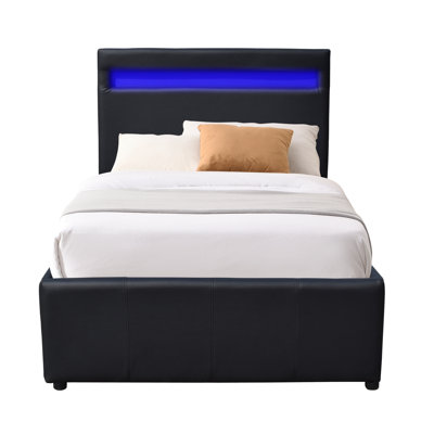 Brois Upholstered UK Single - DE 90 X 190 Cm Ottoman Storage Bed