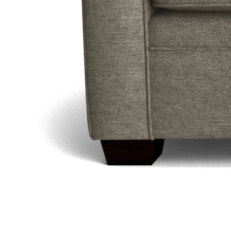 Quaker Upholstered 84'' Sofa, Espresso, Jango Mushroom