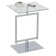 Izayah Glass Top Pedestal End Table