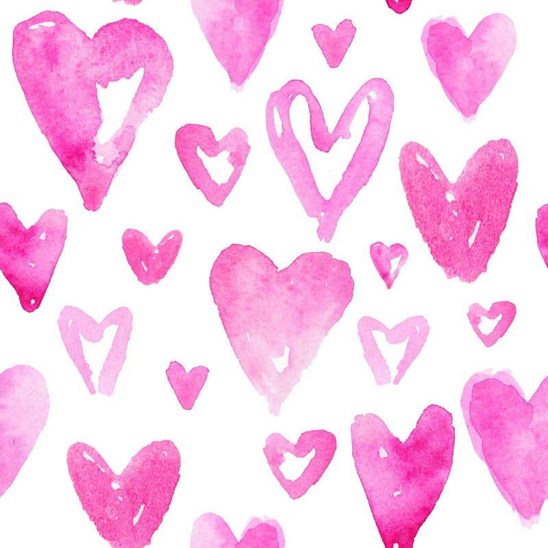Taylortown Happy Valentine'S Day Background by Olga_Aleksieieva - Wrapped Canvas Painting, 76cm H x 76cm W x 3.8cm D