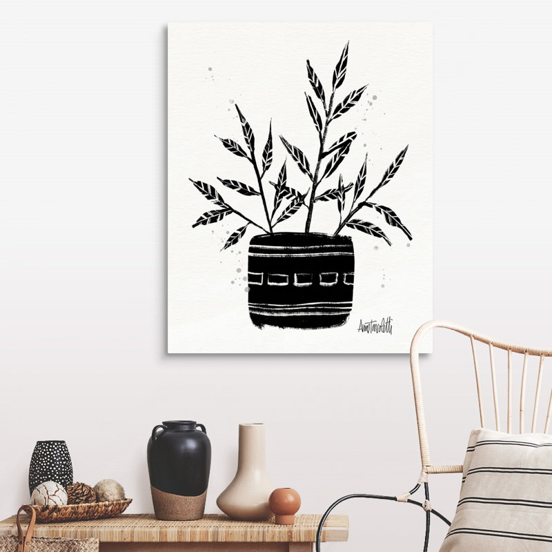 Art mural sur toile Botanical Sketches, Toile tendue, H 40 po x l 32 po