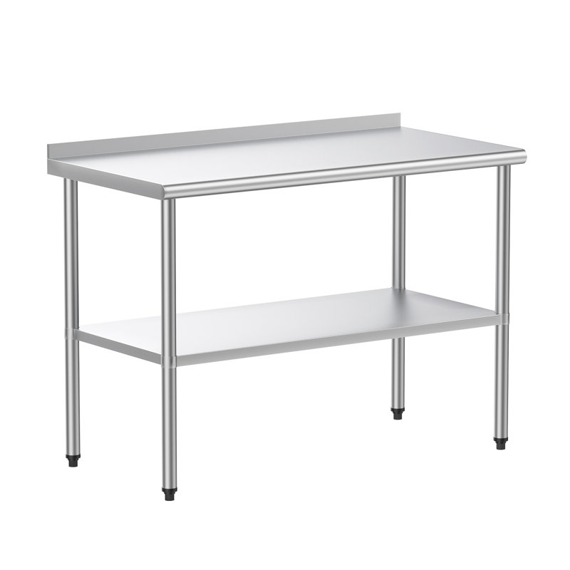 Sweeny Stainless Steel Top Height-Adjustable Workbench, 35.40" H x 48" W x 24" D