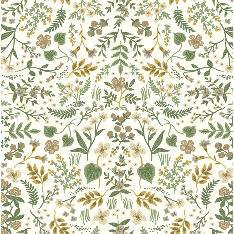 Papier peint adhésif Wildwood, Vert