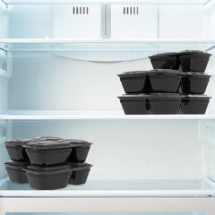 INEVIFIT Meal Prep Single Compartment BPA Free, Premium Food Storage Containers, Durable & Reusable, 28 oz. Stackable 10 Pack, Microwaveable