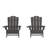 Ayleah Commercial All-Weather Adirondack Chairs with Cupholders-1083030691
