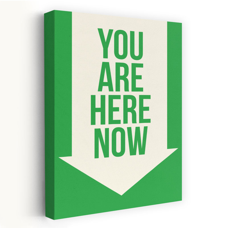 You Are Here Now - Art inspirant, H 24 po x l 16 po