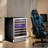 Electactic 46-Bottle Dual Zone Wine Cooler - 23.4" Wide Freestanding, Quiet Compressor, LCD Control