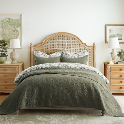 Paisley 100% Cotton Quilt Set 3 Pieces