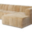 Curteria Upholstered Genuine Fur L-Shaped Sofa & Chaise-817314997-817314998