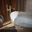 Garniture de robinet de baignoire à fixer au sol avec douche à main occasion-91590218