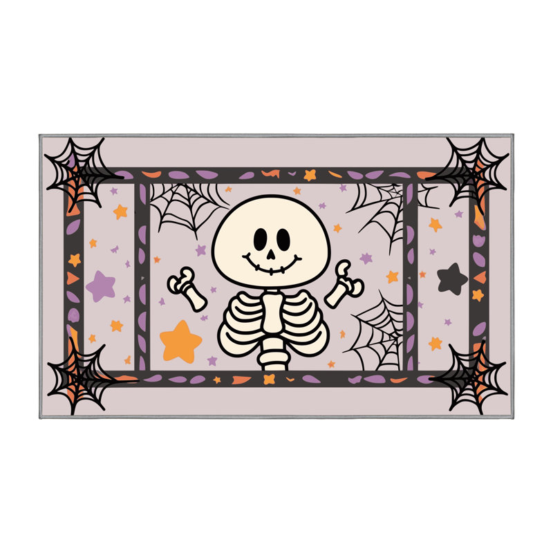 Tapis de vacances d'Halloween The Holiday Aisle®, Rectangulaire 3 pi x 5 pi