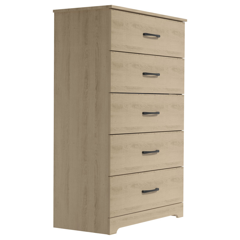 Commode 5 tiroirs Arkia, Chêne d'Oslo
