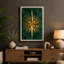 Gilded Star Geometric - Wrapped Canvas-1582205548-1582205559