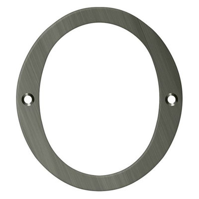 Deltana RN4-0U15A 4" Numbers; Solid Brass; Antique Nickel Finish