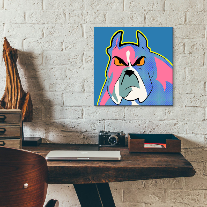 «Bull Dog Pop» par Mark Ashkenazi, H 12 po x l 12 po