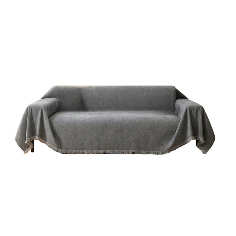 Chenille Box Cushion Sofa Slipcover