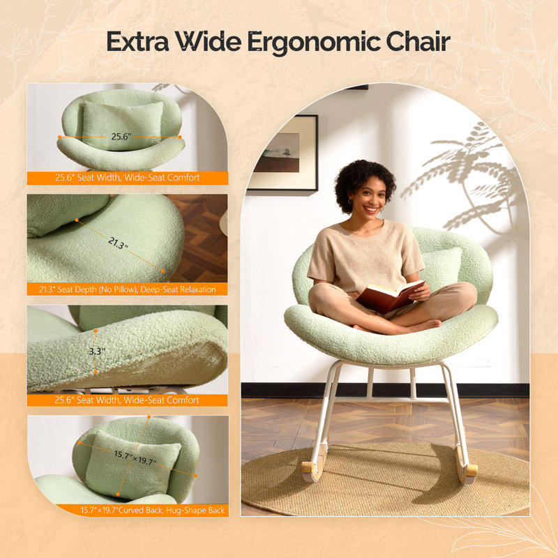 Chaise berçante Cozy, Vert