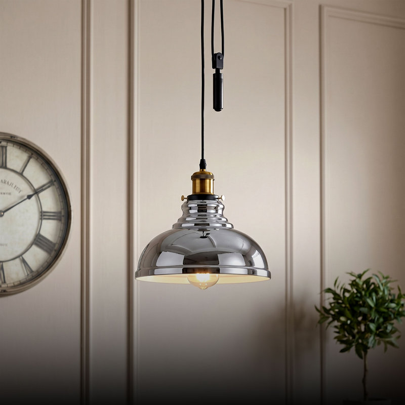 3 - Light Dome Pendant, Chrome