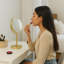 Harbour Housewares - Magnifying Pedestal Mirror-104699387