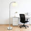 Lampe sur pied moderne avec abat-jour en tissu et ampoule DEL à intensité variable à 3 voies, hauteur de 65 po pour le salon, la chambre à coucher, le bureau et le bureau