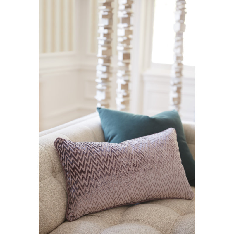 Evie Chevron Lumbar Pillow Cover & Insert
