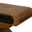 Console 1 pièce - Conception moderne à pieds en X avec placage en bois massif - Finition naturelle chaleureuse