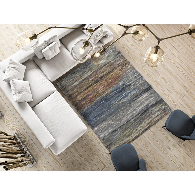 Anavae Abstract Machine Woven / Power Loomed Area Rug, Rectangle 200 x 290cm
