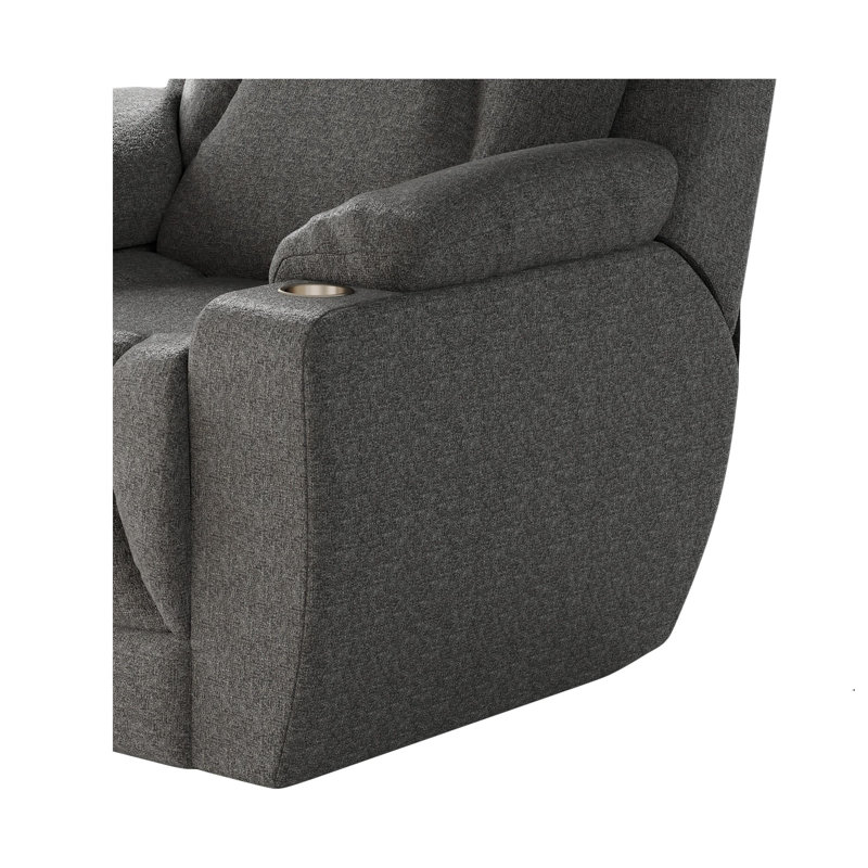 Fauteuil inclinable près du mur pour homme, Microfibre, Granite