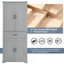 Armoire de rangement pour salle de bain avec portes et tiroir-50690970