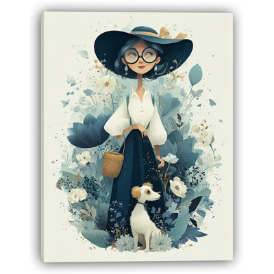 Art mural sur toile Whimsical Garden Walk