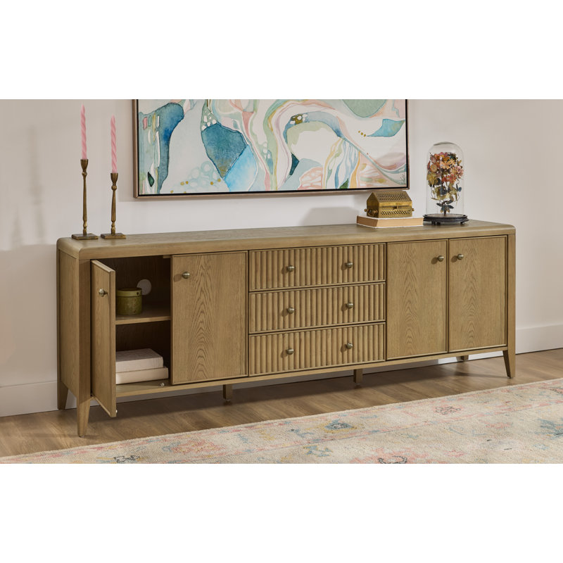 Grand meuble télé Drift, 32"H x 96"L x 18"W