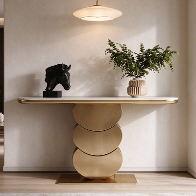 Marble Top Console Table