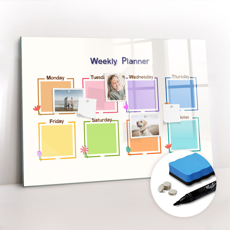 Magnetic Glass Dry Erase Board