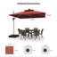 Parasol en porte-à-faux carré avec base lime 10 pi x 10 pi Lime-1119628625-1195930819