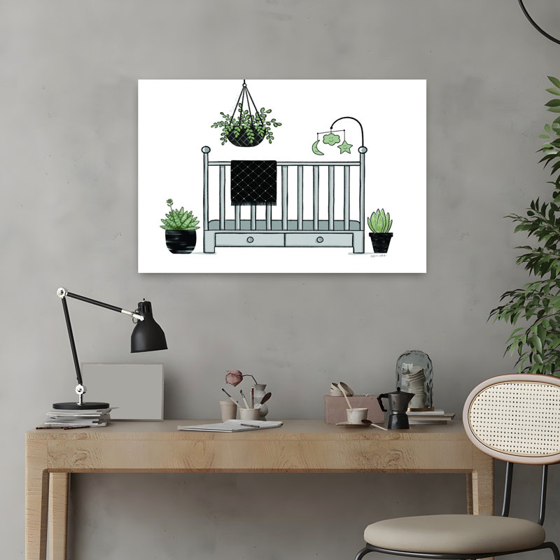 Art pour lit de bébé, H 16 po x l 24 po