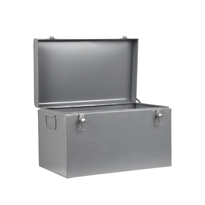 Alma Accent Trunk, Vintage Grey, 35cm H x 60cm W x 40cm D