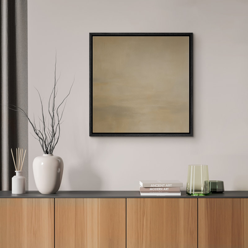 Reproduction d'art encadrée sur toile pour un décor moderne, Noir, H 16 po x l 16 po