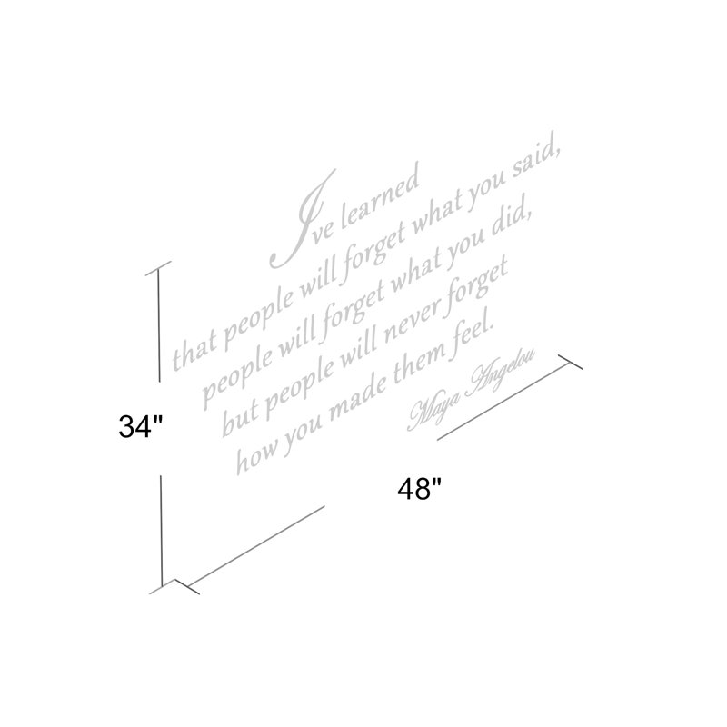 Grisby Text & Numbers Non-Wall Damaging Wall Decals, 34" H x 48" W x 0.01" D