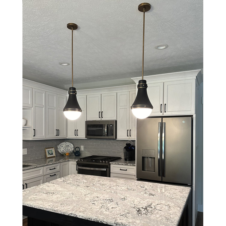 Oliver Adjustable Pendant Light w/ Etched Opal Glass