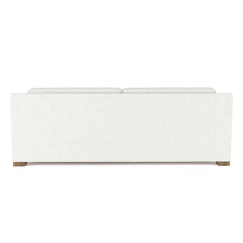 Mercer Track-Arm Loveseat, Weathered, Plush Velvet Blanc, 33.5" H x 72" W x 39" D