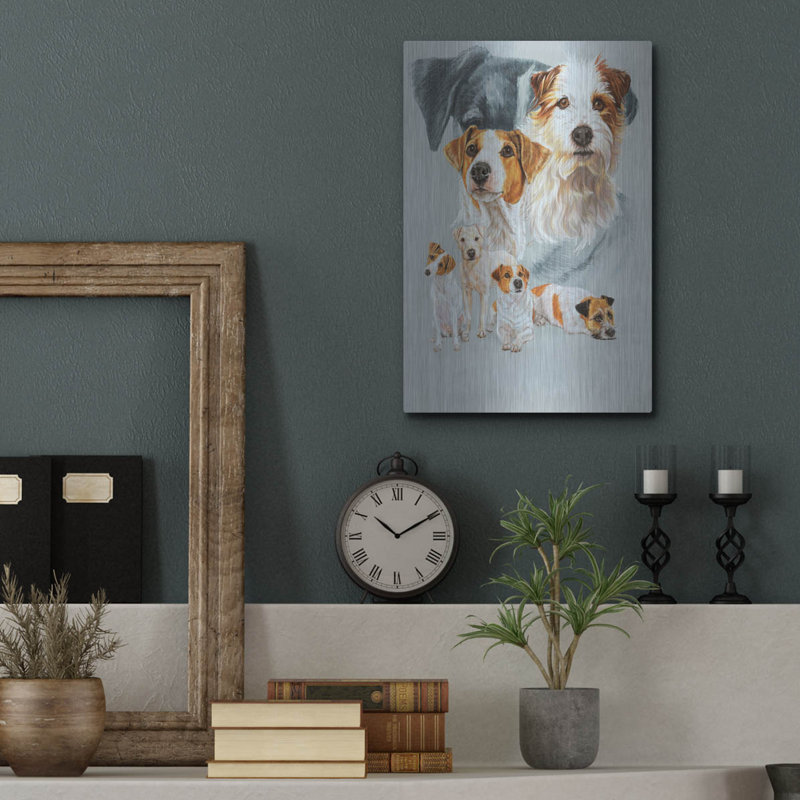 «Jack Russell and Ghost» par Barbara Keith, H 16 po x l 12 po